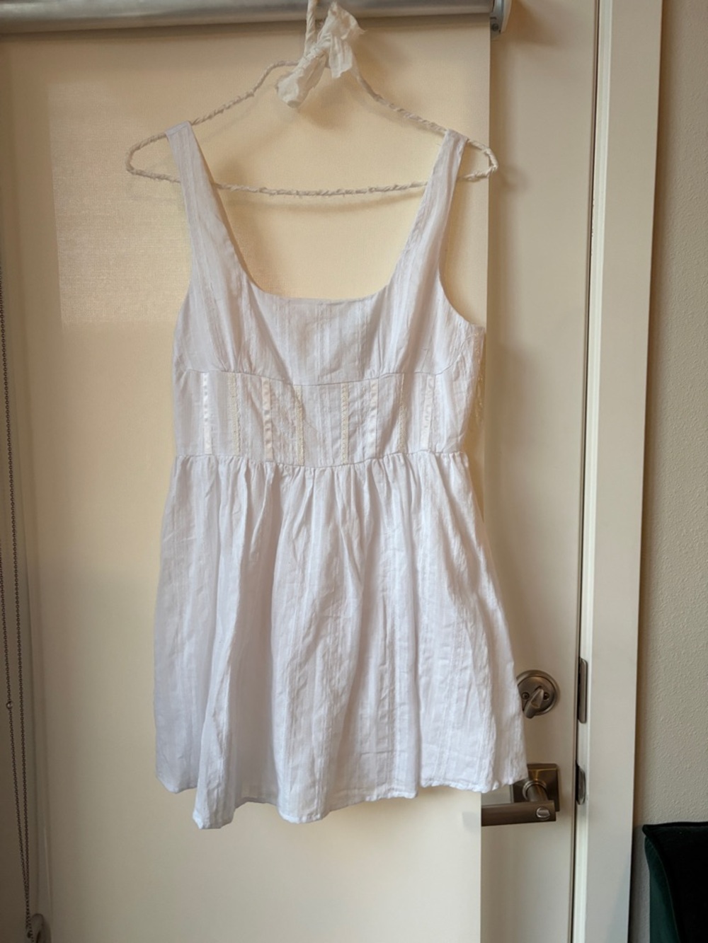Princess Polly White Scoop-Neck Sundress